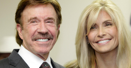 Chuck Norris with his current wife, Gena O'Kelly
